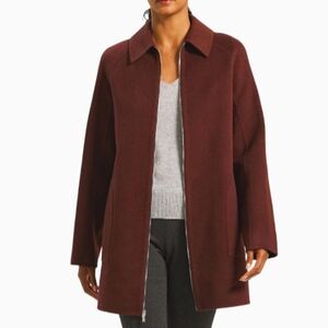 New Theory Relaxed Coat in Double-Face Wool-Cashmere